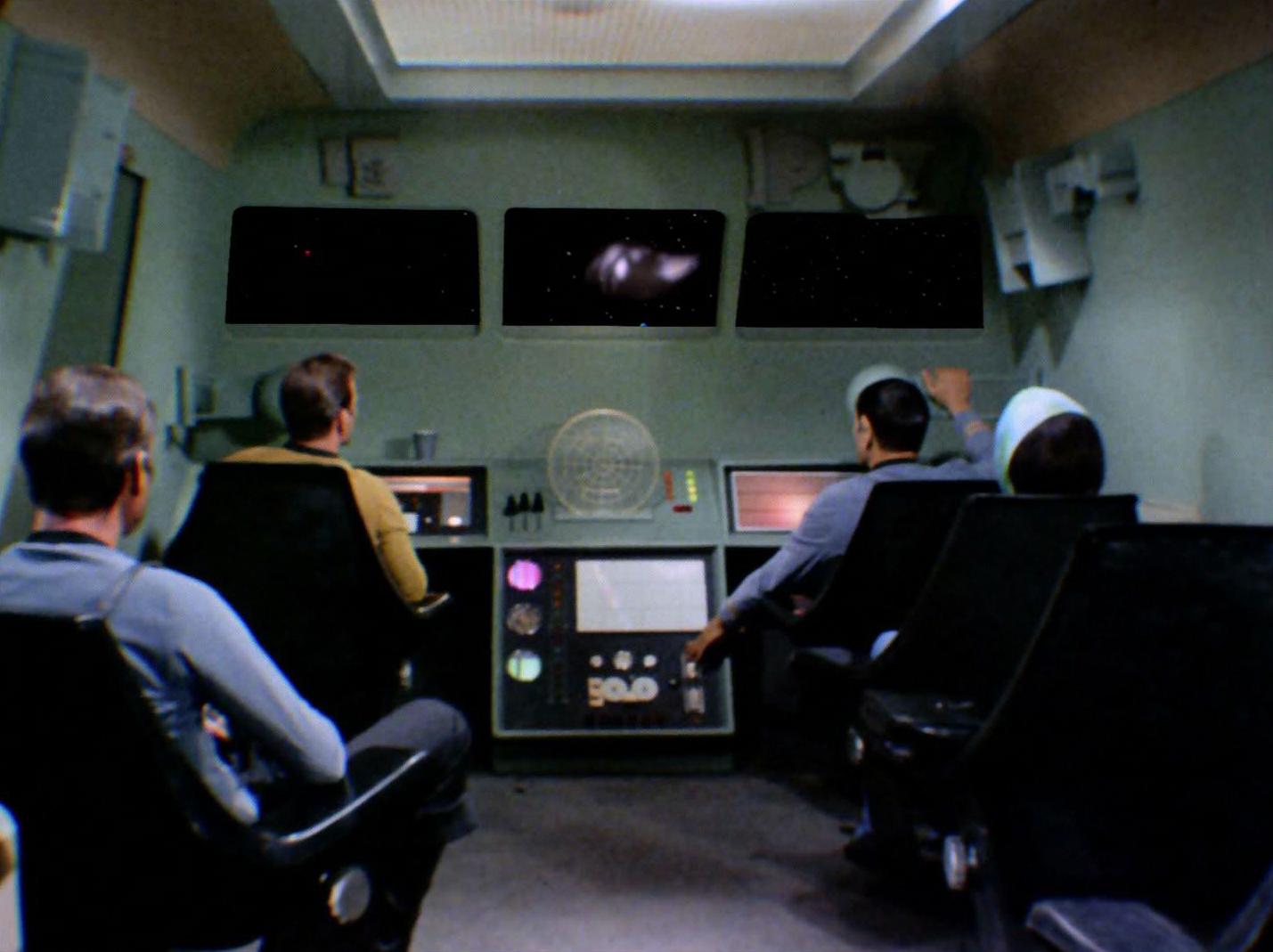 Das Cockpit.